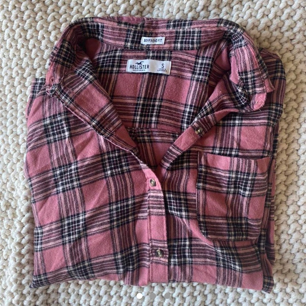 Hollister Plaid Button Down Size Small Womens